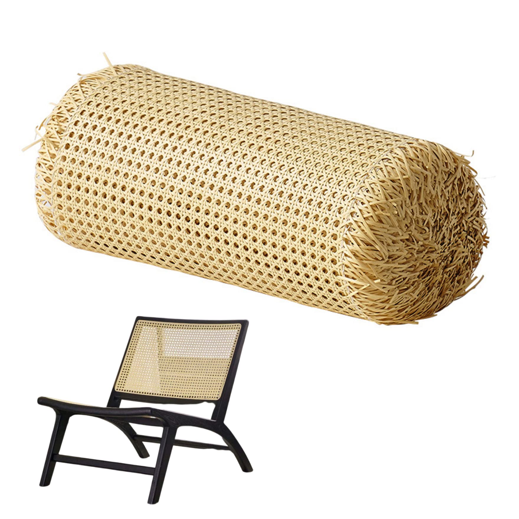 Rotolo di Rattan Canna di Plastica Rotolo di Fettuccia In Rattan Rete Intrecciata Rete Impermeabile Sedia In Vimini Viennese Per Progetti Fai da Te 0,5x1 M
