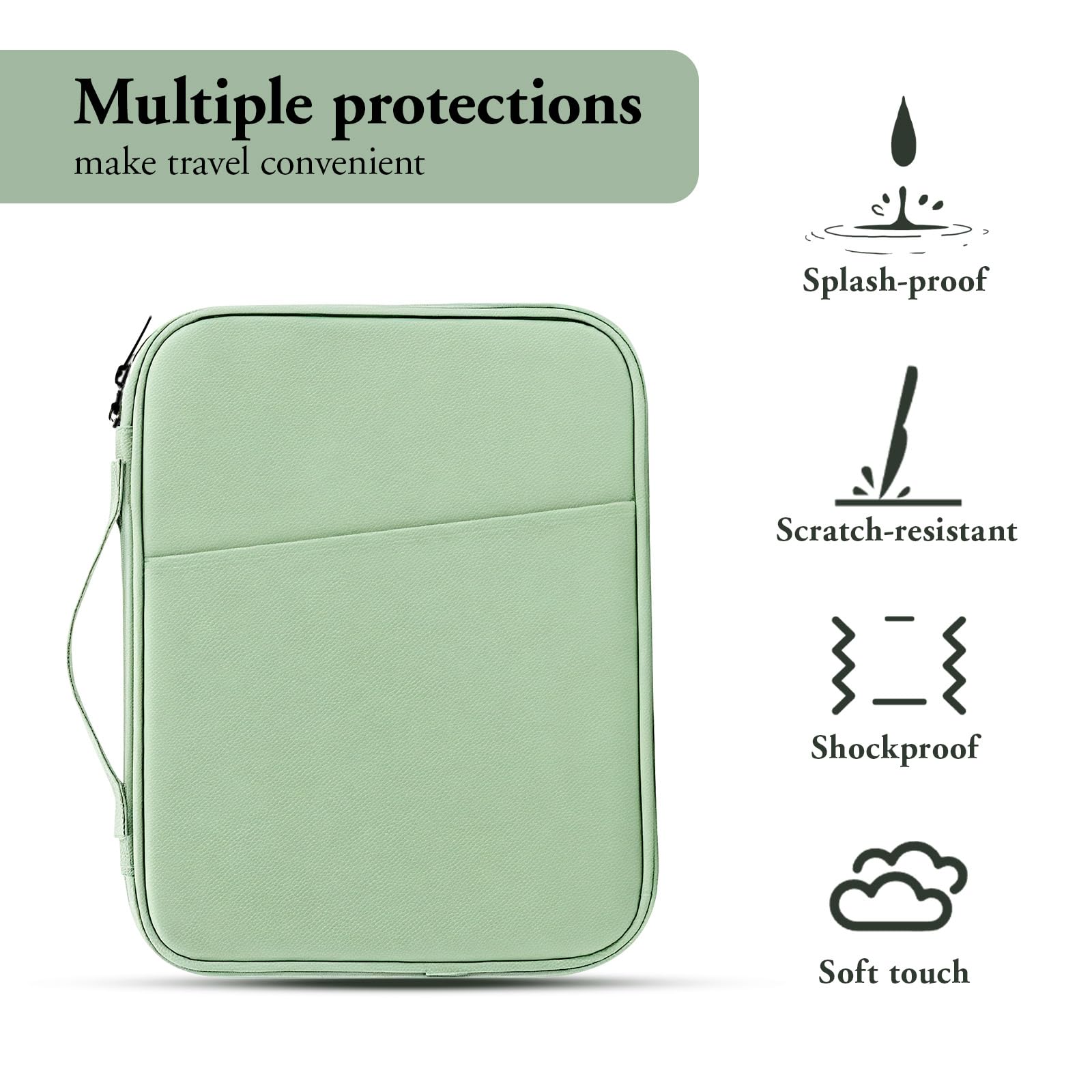 9-11 Pollici Borsa Tablet Borsa Ipad, Custodia Protettiva Borsa Tablet per iPad 10a Gen 10,9", iPad (A16) 11" 2025, Nuovo i-Pad Air/Pro 11", i Pad 9/8/7a 10,2", i Pad Air 5/4