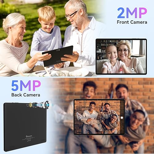 Miniatura 6 de Tablet de 10.1 pulgadas con funda, tableta Android para niños, funda gris diseñada para LeoPad10, tableta con GPS, tableta de aprendizaje de 6000