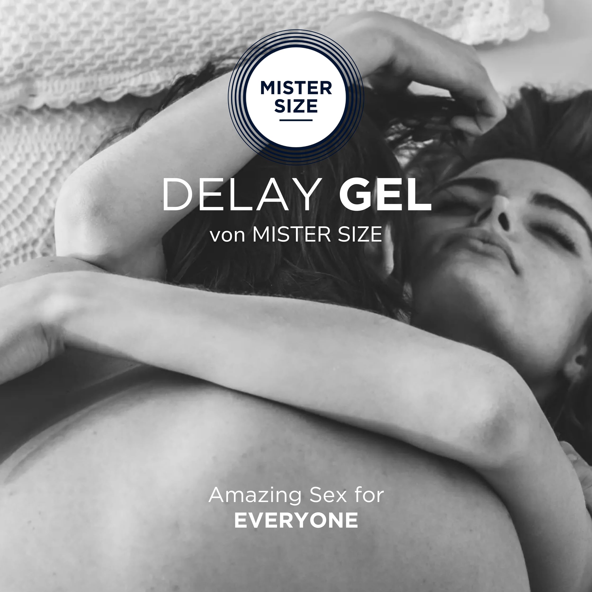 Mister Size Delay Gel 50 ml - gel ritardante con olio di chiodi di garofano e Laureth-9, rinfrescante, nutriente della pelle, adatto per preservativi e toy