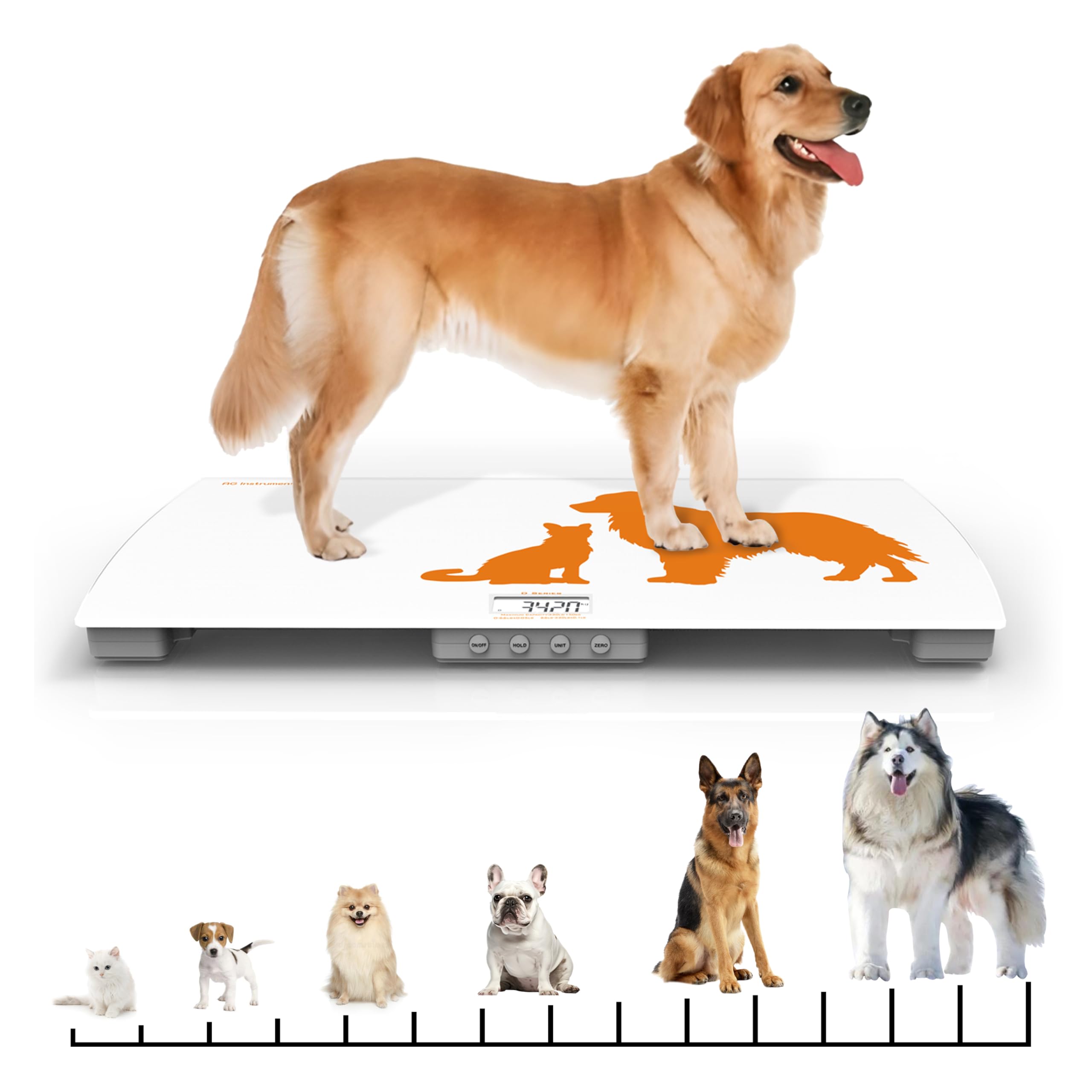 Digital Weighing Scale for Dogs Cats Puppies Vet Scale Scale for Animals Pets 330lb x 0 1lb Veterinary