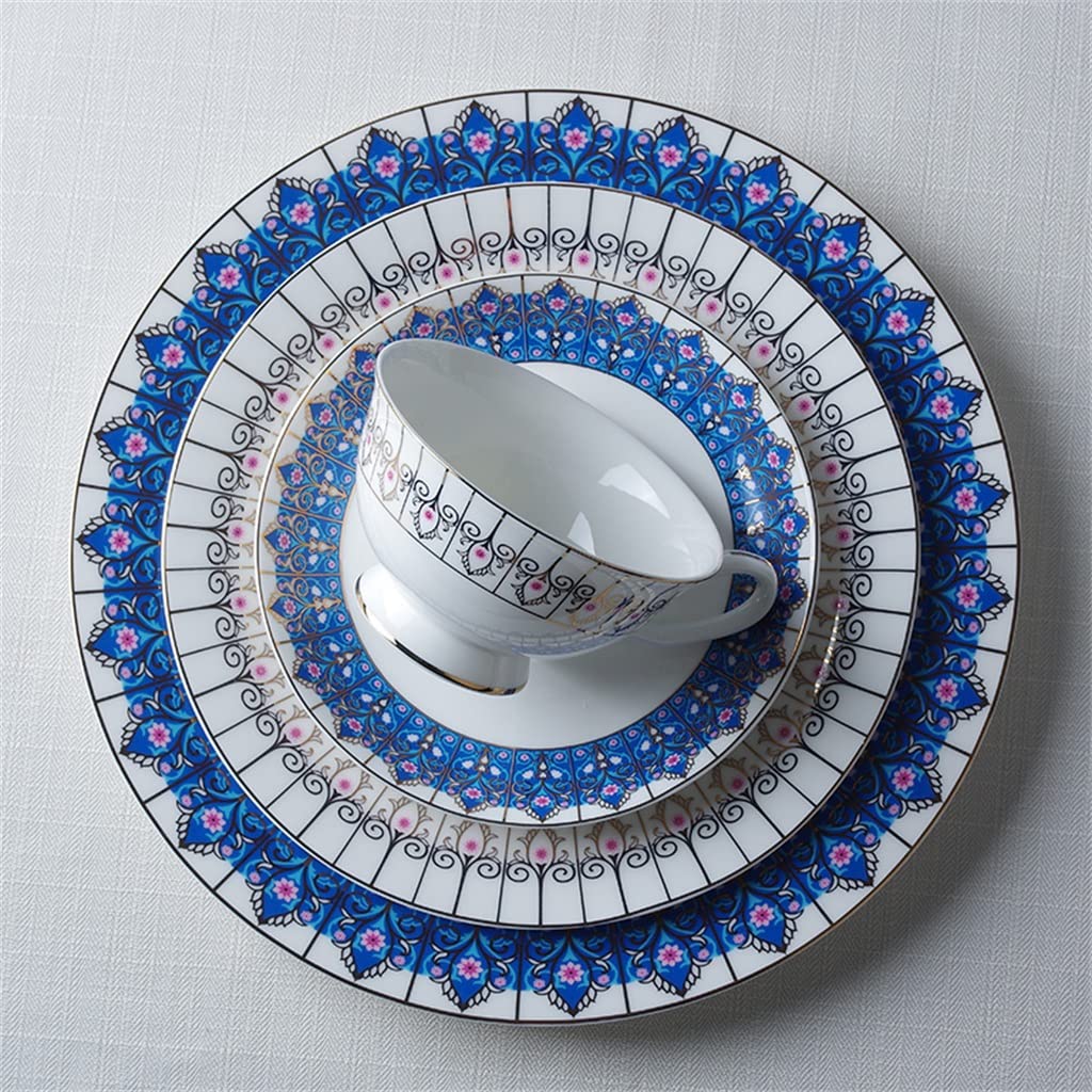 Zestaw Ceramicznych Sztućców Z Porcelany Kostnej, Talerz Obiadowy, Talerz Restauracyjny, Podkładka Pod Talerz, Komplet
