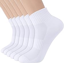 Men's Women's 6 Pair Set, Sports Socks, Breathable, Sweat Absorbent, Odor Resistant, Sneaker Socks, Stylish, Sports, Work, School, Four Seasons, 10.0 - 11.2 inches (25.5 - 28.5 cm)