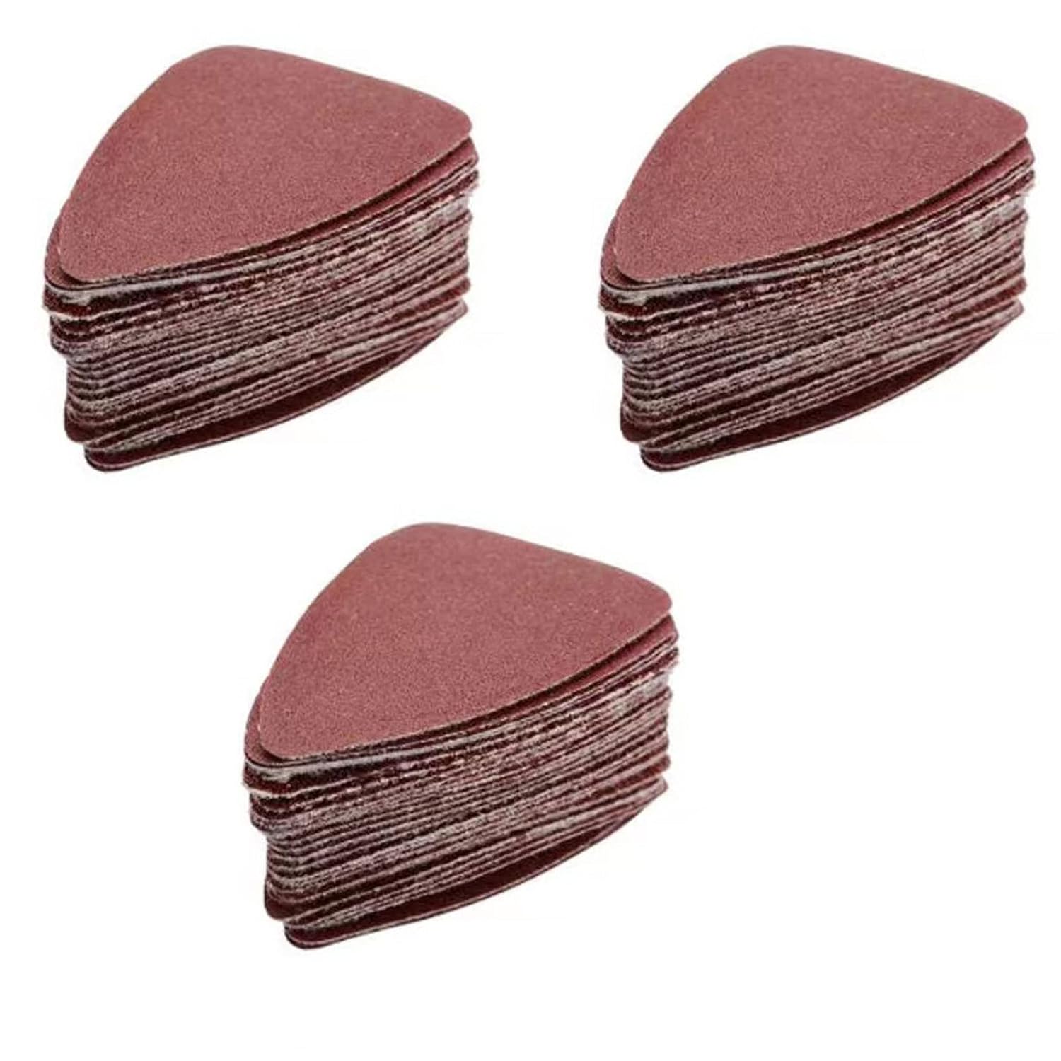 100Pcs Finger Sandpaper Sheets 60/80 /100/120 /240 Grits, Triangle