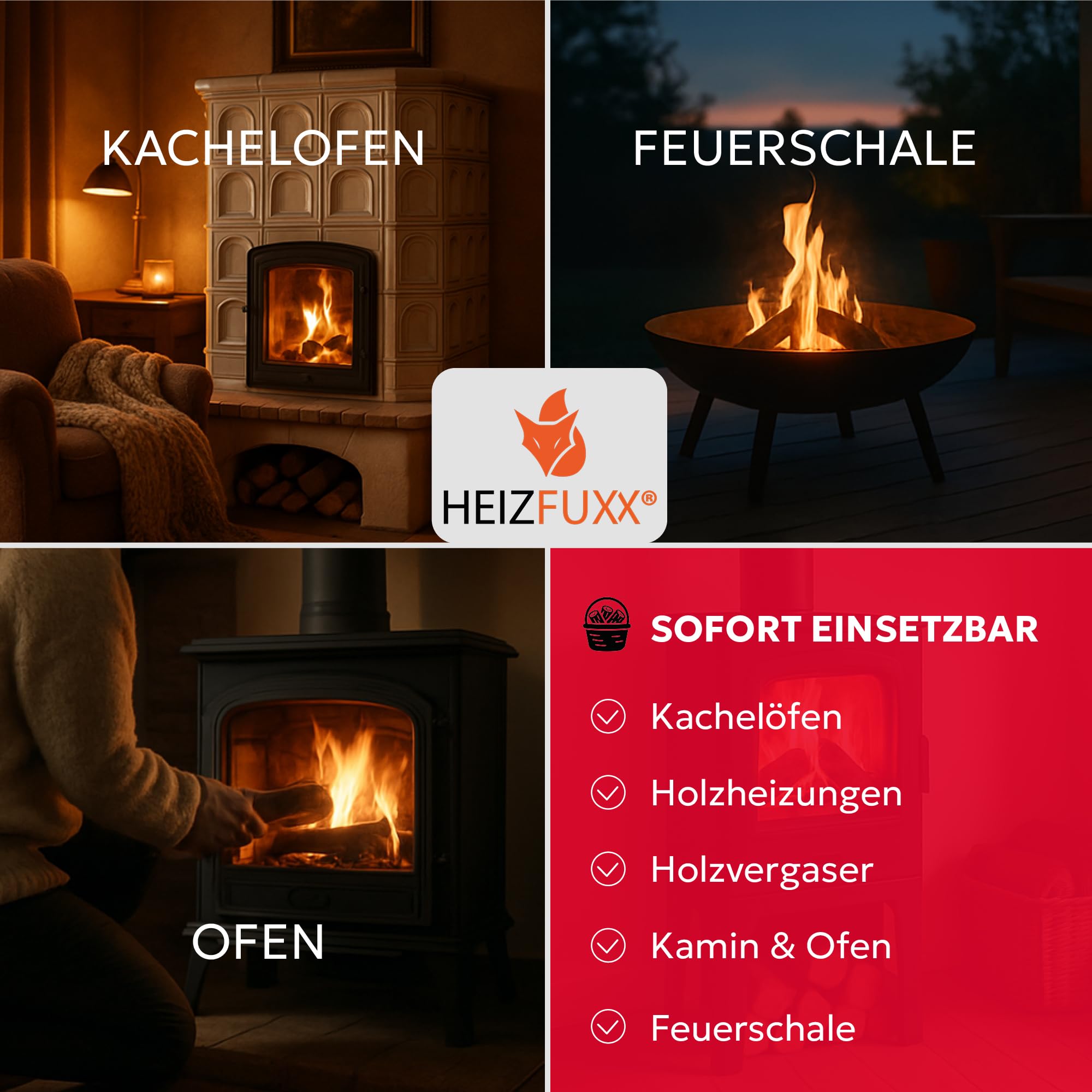 Holzbriketts Nestro XL Red - Hartholzbriketts Palette 960 kg (96x10 kg) - Premium Briketts für Kamin, Heizkessel & Ofen - Hoher Heizwert, geringer Aschegehalt & maximale Energieausbeute