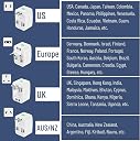 Universal Travel Plug Adapter Worldwide International All in One Portable Travel Adapter Wall AC Power Plug Adapter Wall Charger with Dual USB Charging Ports for USA EU UK AUS Cell Phone Mobile Laptop gallery image