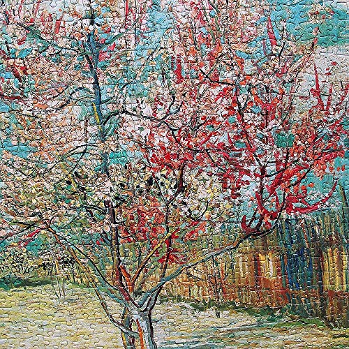Moruska The Pink Peach Tree By Vincent Van Gogh Puzzle 1000 Piece Art Jigsaw Puzzles For Adults #TOP4