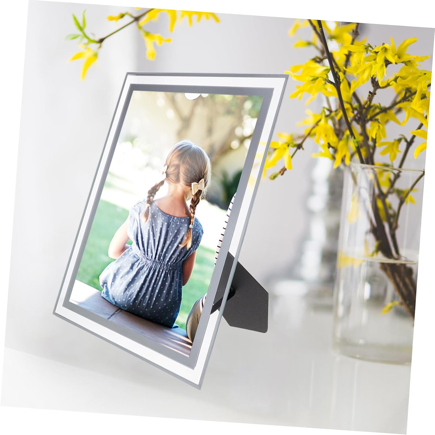 ORFOFE Diploma Frame for Certificates and Business Licenses Elegant Easel Design Vertical and Horizontal Display Lightweight and Space-saving Display