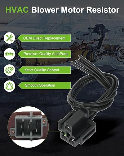 Miniatura 1138 de SCITOO Resistencia de motor de ventilador HVAC para 2008-2013 para Chrysler 300/2008-2016 para Town & Country/2008-2010 para Dodge Charger/2008-2018