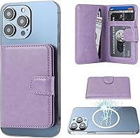 Vista 18 de Bocasal Cartera Magnética para MagSafe, Soporte Magnético para Tarjetas con Bloqueo RFID de Cuero, para iPhone 16/15/14/13/12 Pro/Max/Plus, Cartera