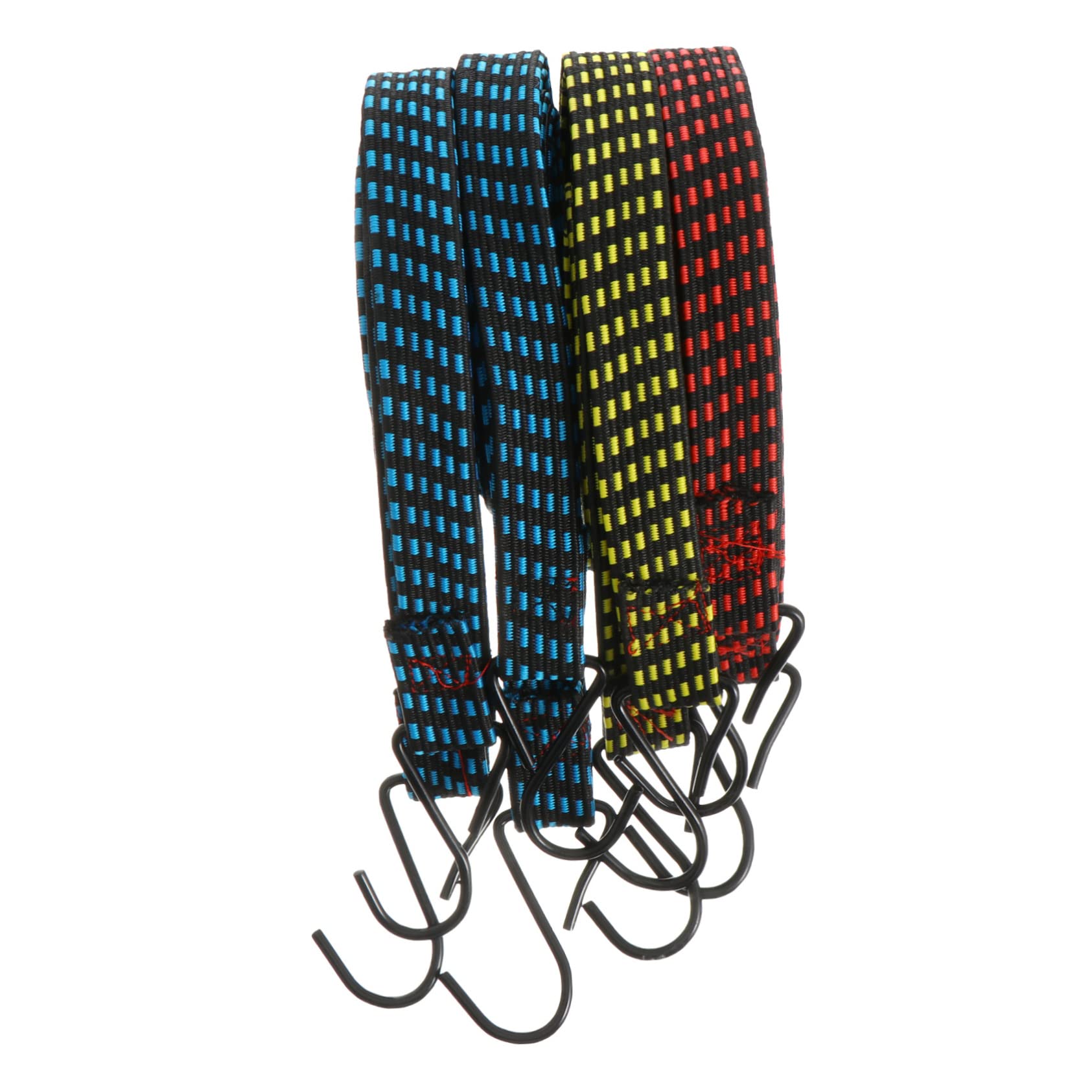 Happyyami 4pcs Strap Tensioner Belt Luggage Tensioner Swing Hammock Binding Belt Adjustable Suitcase Belt Binding Device Elastic Cord Imported Latex Silk Electric Car Binding Rope