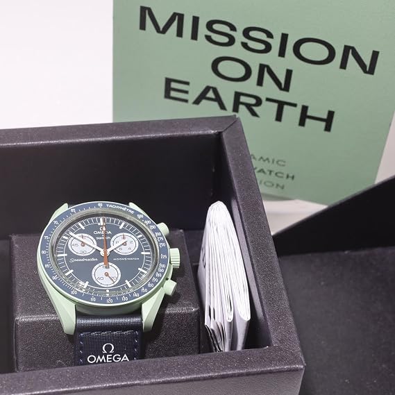 OMEGA × SWATCH Omega x Watch Earth with Wrapping Included, Genuine