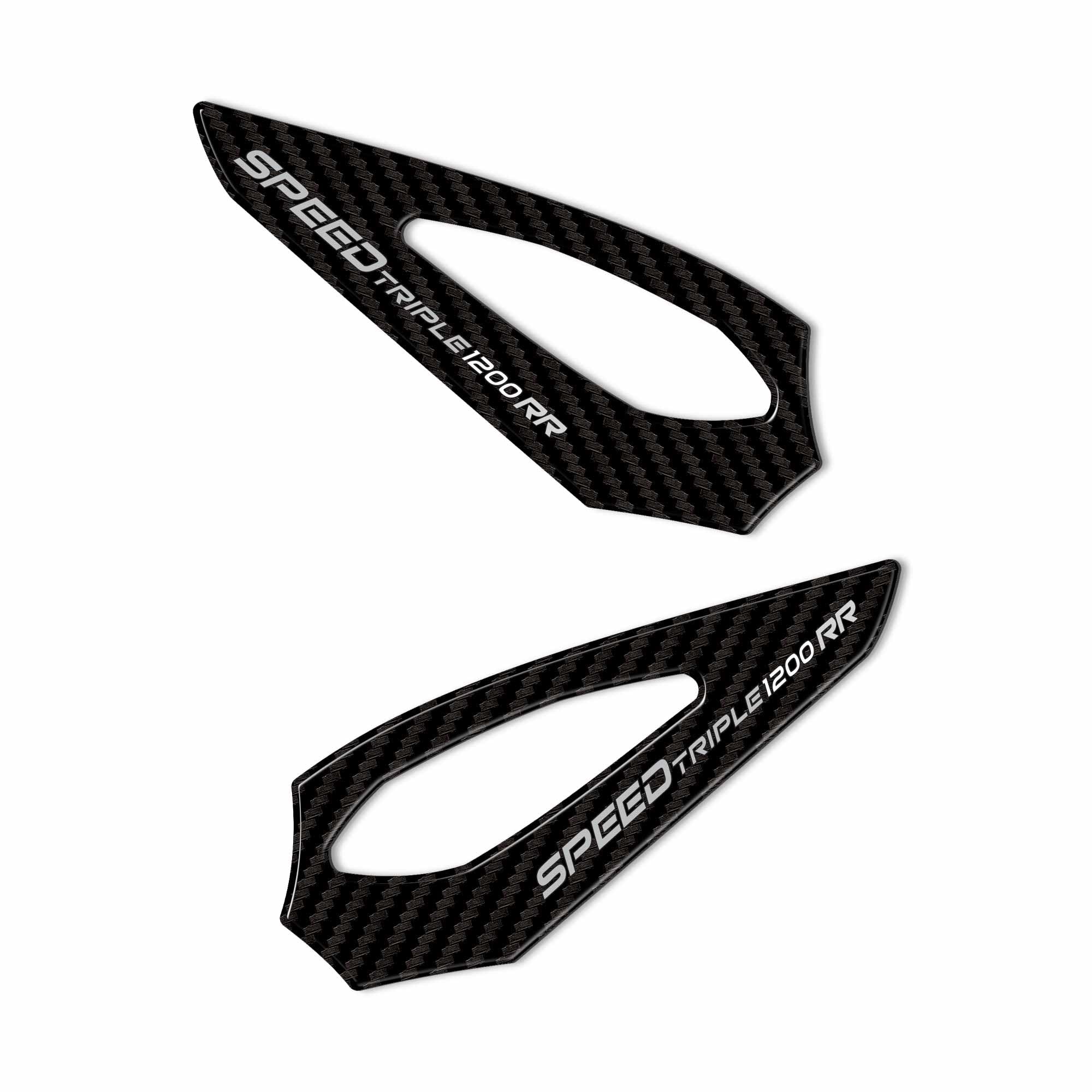 labelbike - 3D Stickers Motorcycle Sill Protectors Decorations and Protections in Resin Compatible with Triumph Speed Triple 1200 RR