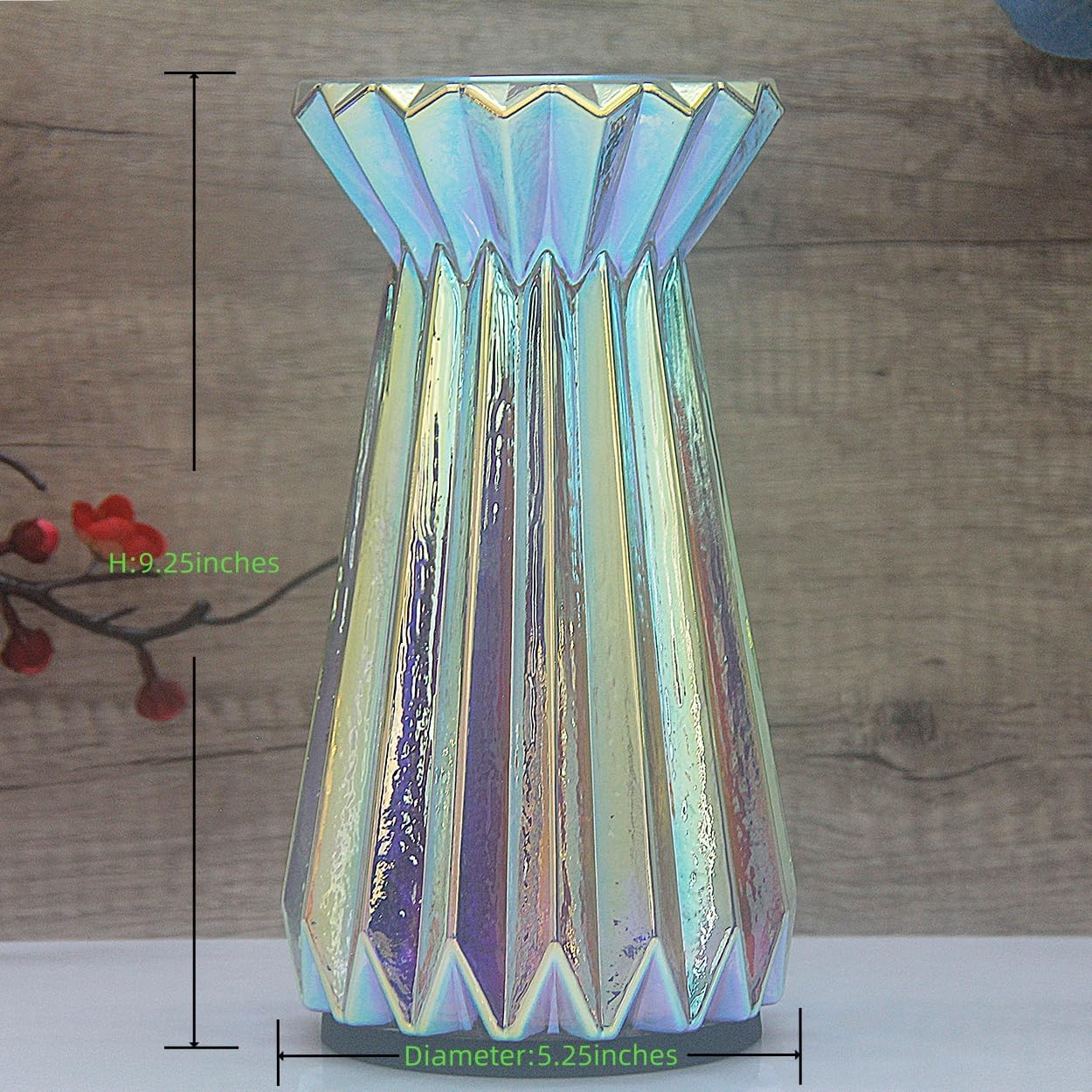 Home Decor, Mercury Glass Pillar Candle Pedestal Holders with Led Lights, Lighted up Candle Holder for Pillar Candle, Candlestick Holders with Timer for Wedding Home Dining Table Xmas (Colorful)