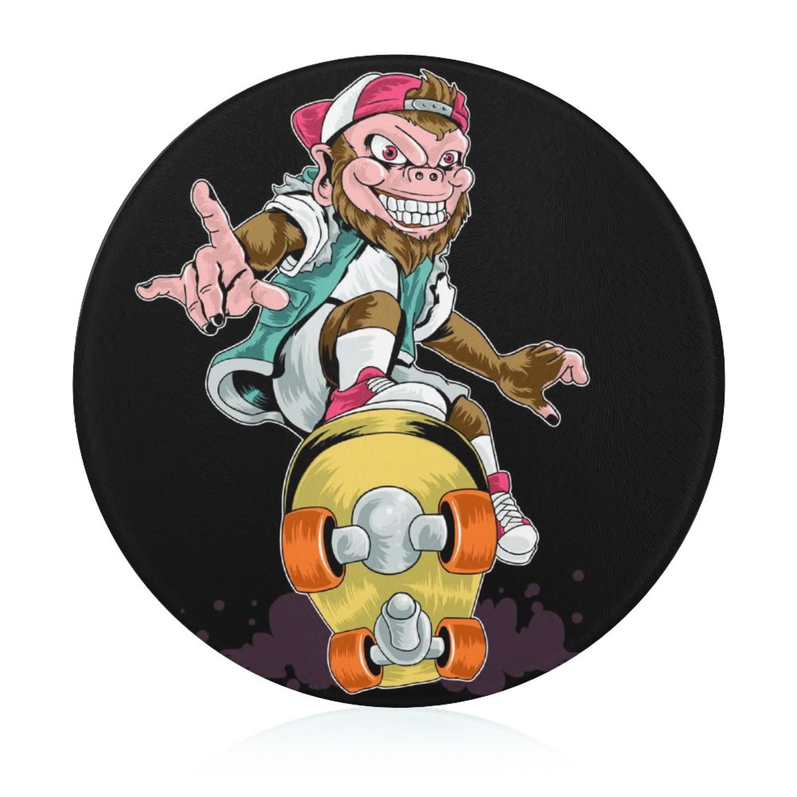 Planche en verre singe skateboard pour éviter taches et odeurs de cuisine