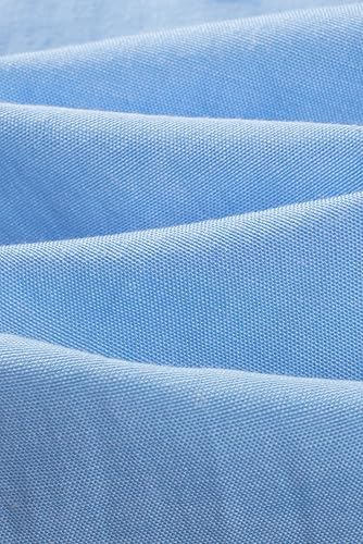 Miniatura 191 de JMIERR Camisas de vestir a rayas con botones y manga corta para hombre