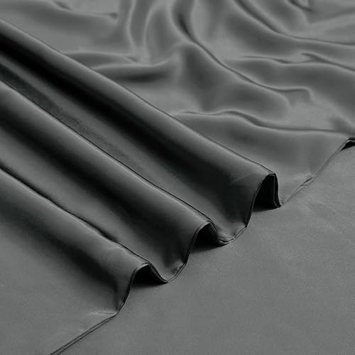 Miniatura 4 de NSGZ Funda de edredón de satén de 60 x 80 pulgadas para manta con peso, lujosa y sedosa funda de manta de satén extraíble con 8 lazos de cierre