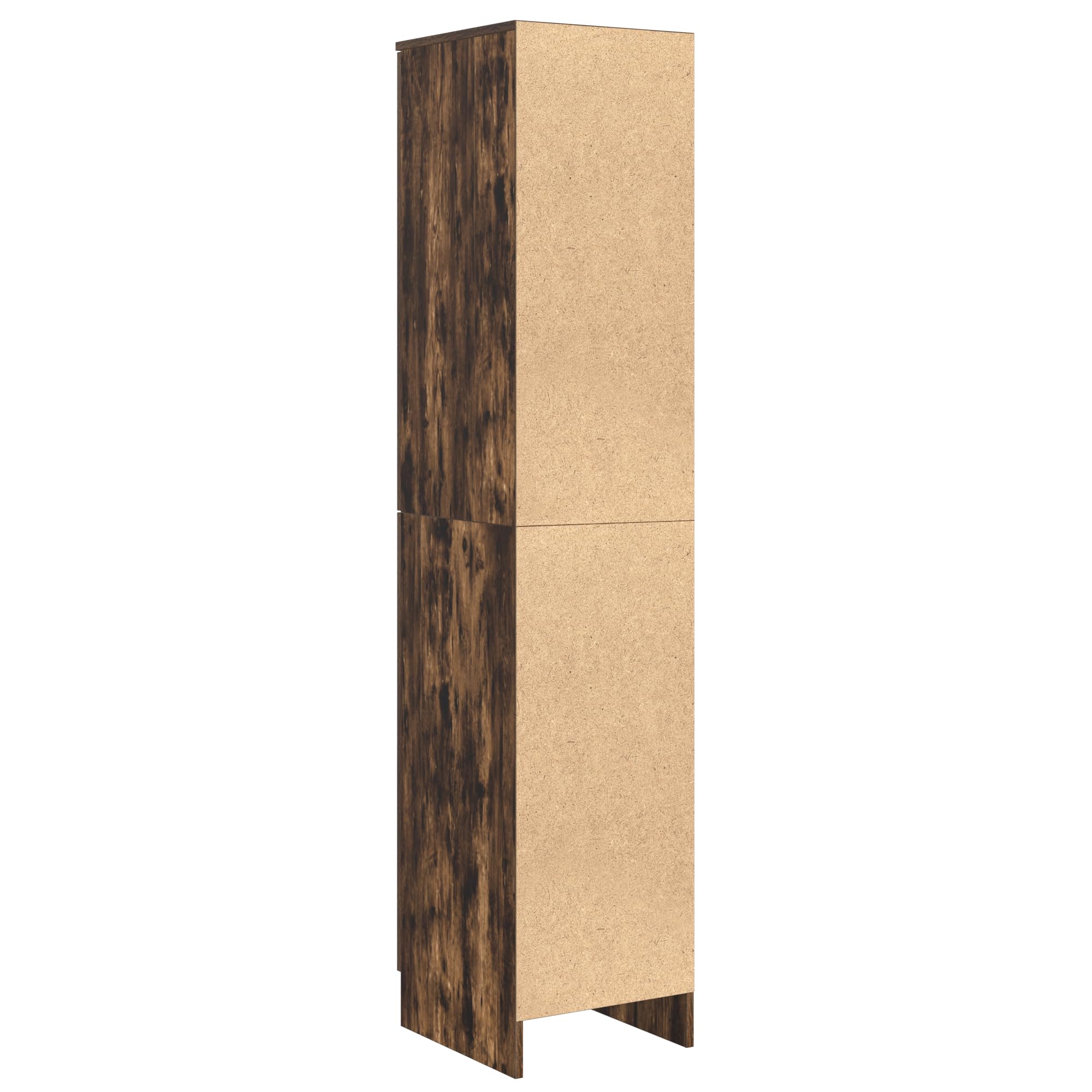 Sideboard Geräucherte Eiche Holzwerkstoff mit 2 Türen 4 Regalen Modernes Sideboard Wohnzimmer Küche oder Flur Buffet Schrank Breit 160 cm Braun für Esszimmer und Wohnbereich
