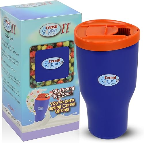 Cereal Sipper II Azul y Naranja