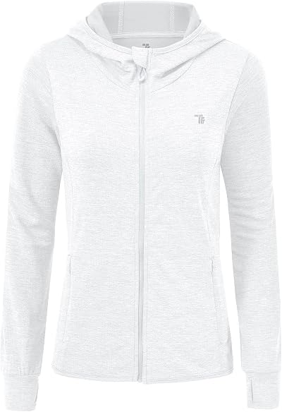 JHMORP Women's Hiking Hoodie Lightweight Long Sleeve SPF UPF 50+ Sun Protection Running Jackets