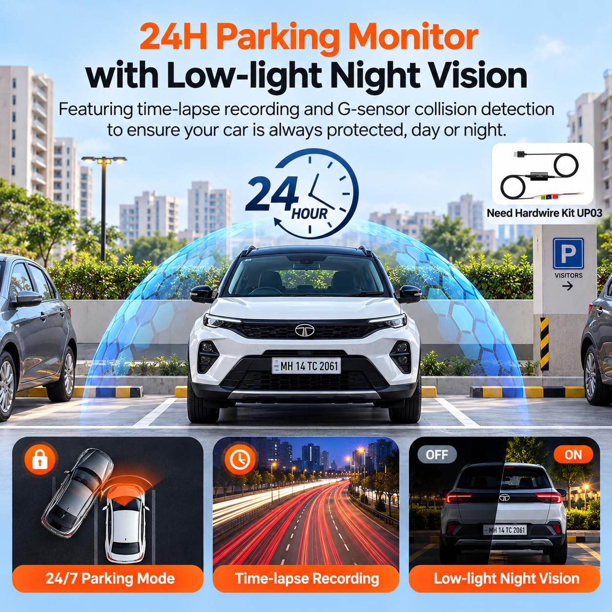 70mai A410 Dual Dash Cam - 2.5K Front & 1080P Rear -8 70mai A410 Dual Dash Cam - 2.5K Front & 1080P Rear -8