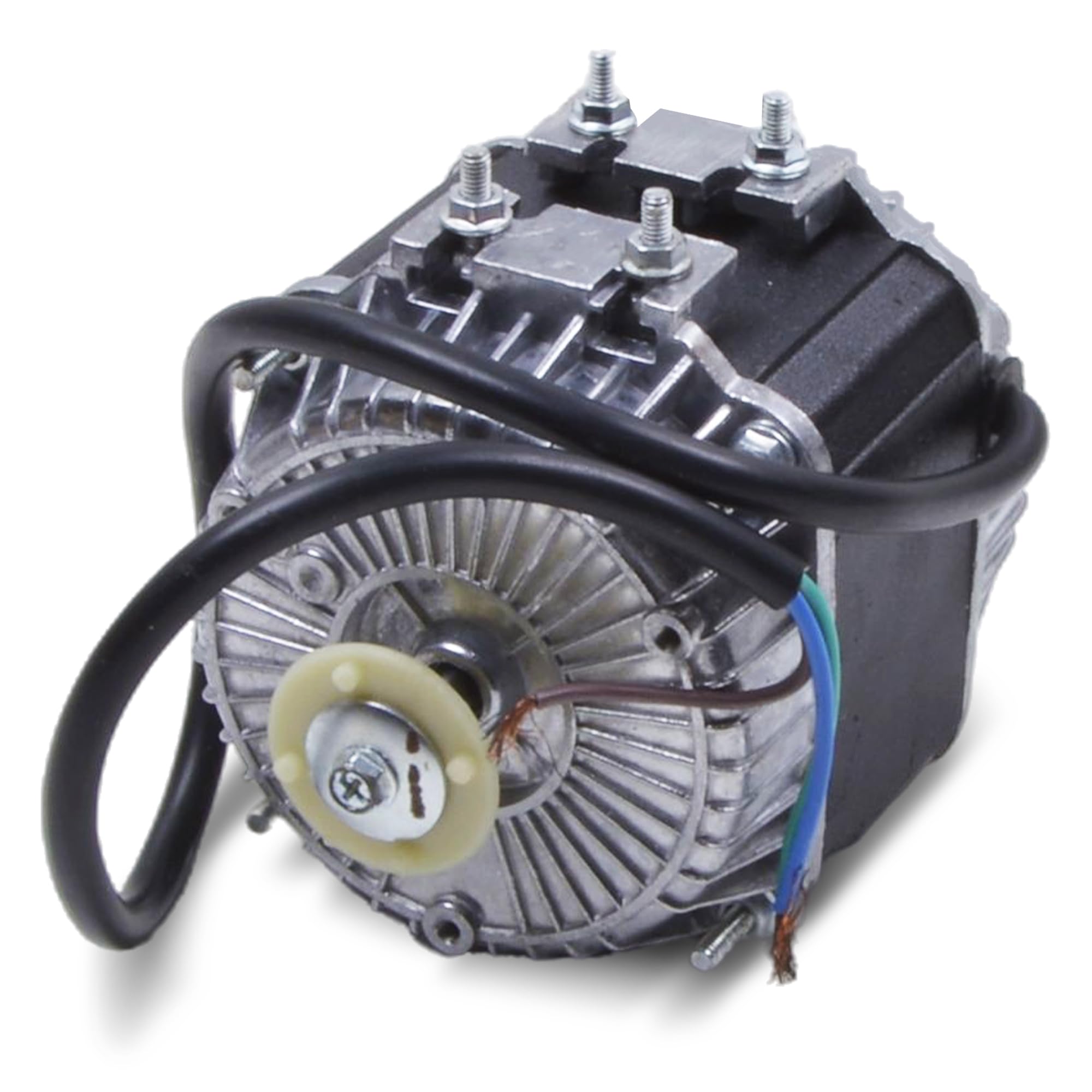 Ventilator 34 Watt 230 Volt für Kühlschrank Universal 300mm mit Haltebügel und Flügel für Kühlgeräte Motor mit Ventilatorglügel Lüfter Kühlgeräte-Ventilator Lüftermotor für Kühlschränke