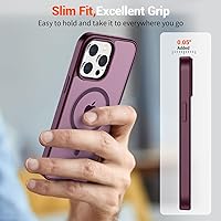 Vista 841 de SUPFINE Funda magnética para iPhone 11 (compatible con MagSafe) (protección contra caídas de grado militar), translúcida mate a prueba de golpes