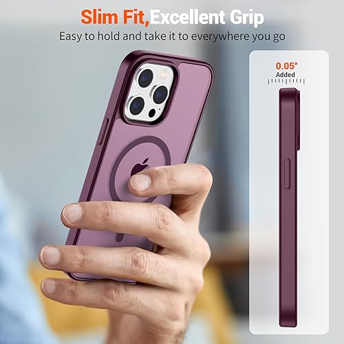 Miniatura 841 de SUPFINE Funda magnética para iPhone 11 (compatible con MagSafe) (protección contra caídas de grado militar), translúcida mate a prueba de golpes