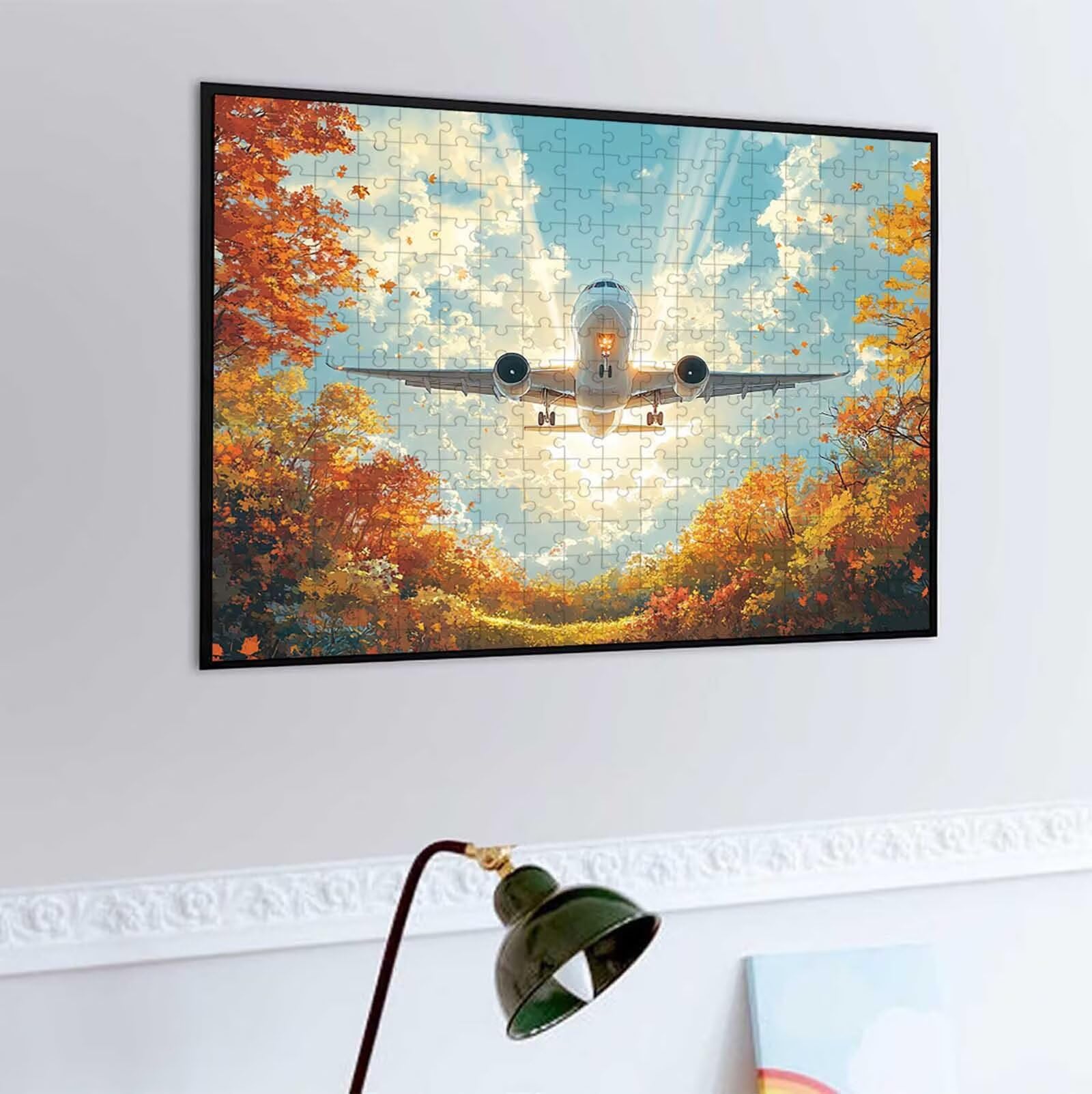 Puzzle Adulto 1500 Pezzi verde scultura| Gioco familiare e attività di gruppo per adolescenti e | Regalo Compleanno Per Bambini Dai 14 Anni Decorazione Casa e Idea Regalo per Relax PjY1021 B-A