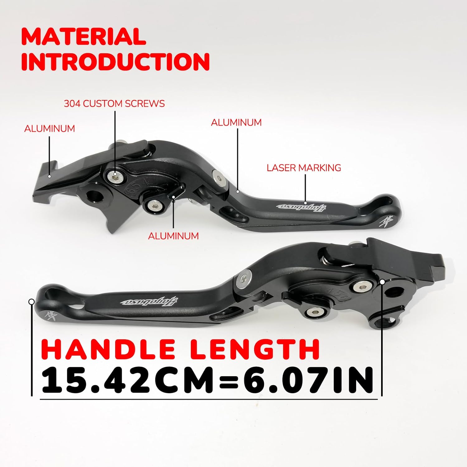 Generic CNC Folding Brake Clutch Levers Replacement for GSX1300R Hayabusa GSX 1300R 2008-2020 (Black RED `red)