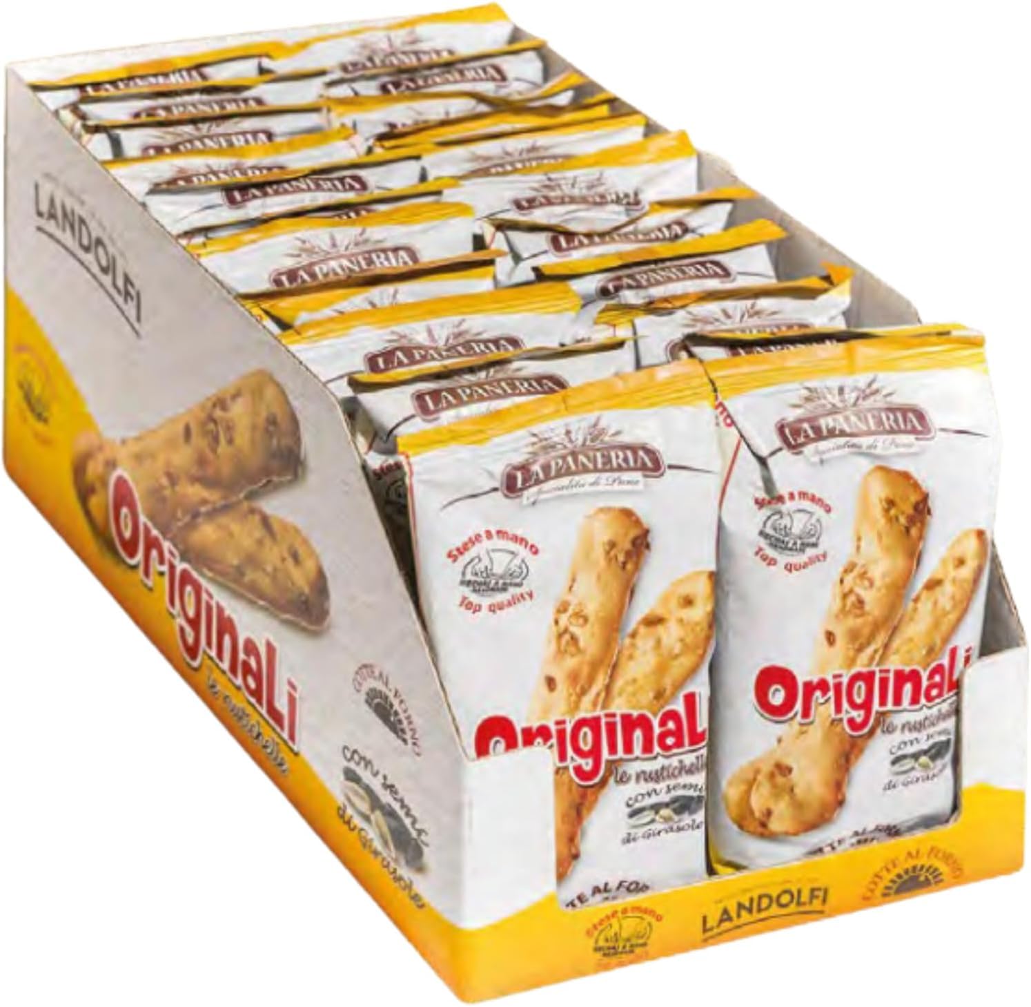 Landolfi Snack Schiacciatine Pipas Semi di Girasole - Espositore da 22 x 50 g -