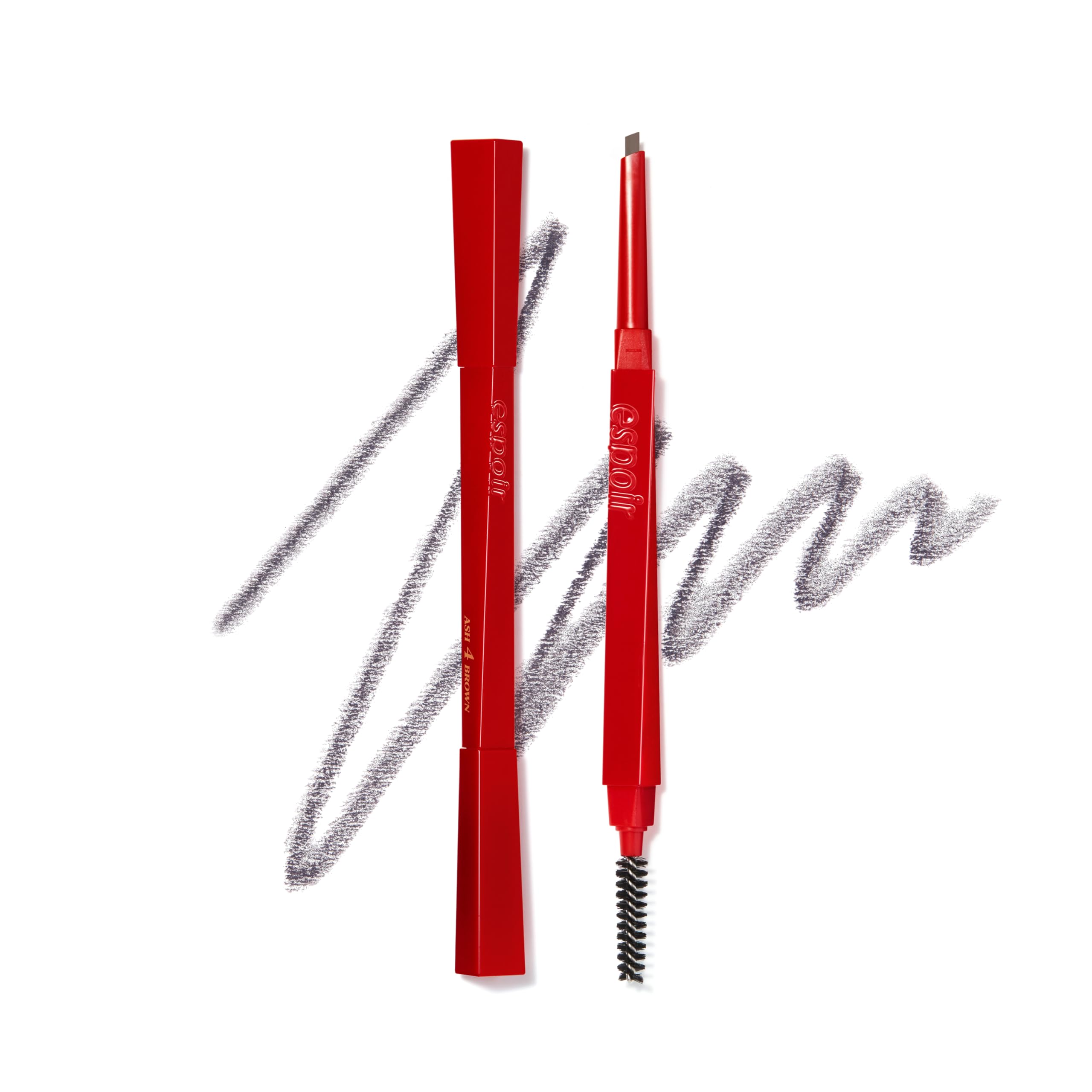 Espoir The Brow Balance Pencil #4 Ash Brown | Eye Brow Pencil that's Natural and Easy to Draw without Clumping | A Detailed and Rich Eyebrow Texture | Korean Makeup
