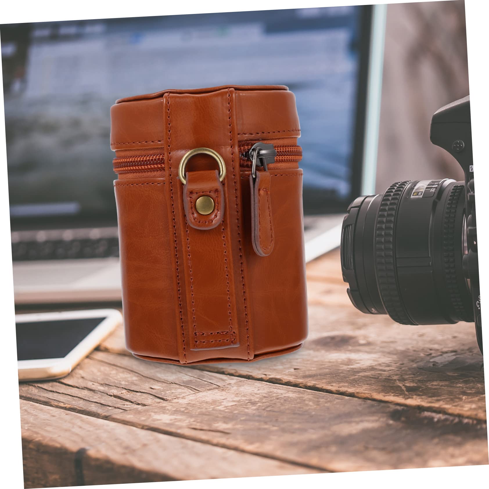 SHERCHPRY 3piezas Bolsa De Lente De Cámara Estuche De Transporte Práctico y Duradero para Lentes De Cámaras Digitales Compatible DSLR