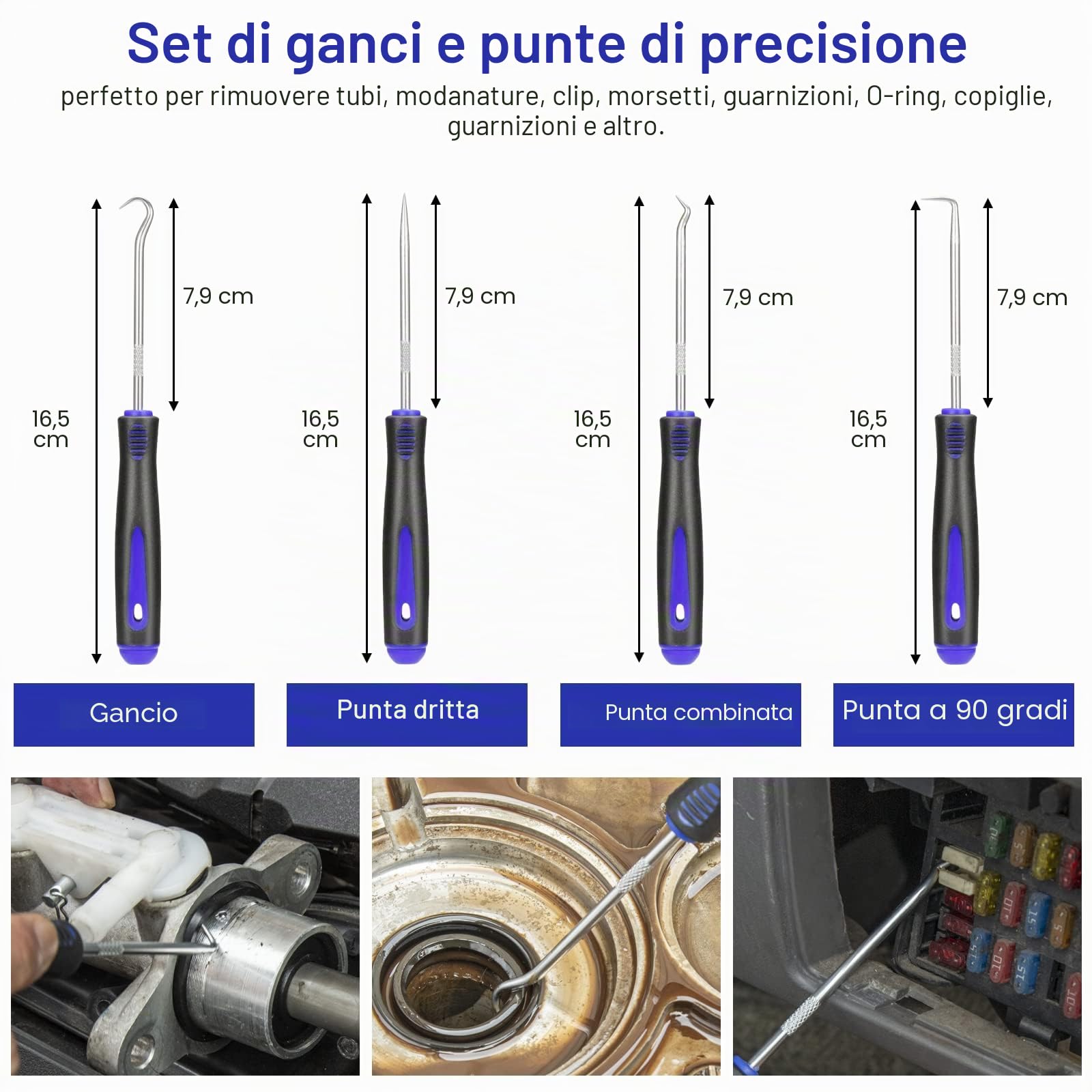 250 Pezzi Kit Smontaggio Pannelli Auto Attrezzi Auto Strumento di Rimozione Auto Cunei di Plastica Leve Kit di Installazione Strumenti per Smontare Pannello Interno Auto Radio (Blu)