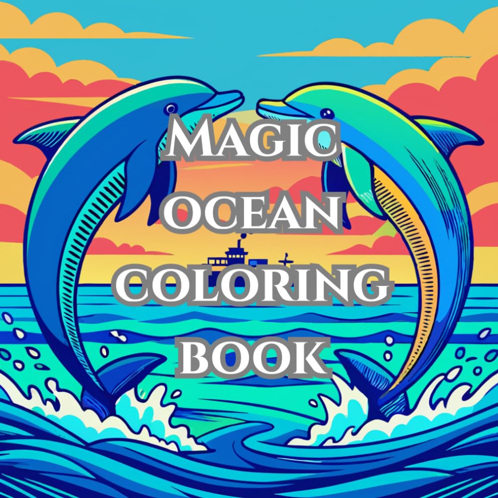 Magic Ocean Coloring Book: Coloring Book with 50 Ocean Imiges for every age