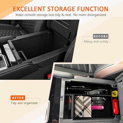 Miniatura 4 de Pathfinder 2022-2024 Bandeja para reposabrazos para Nissan Pathfinder 2022 2023 2024 Bandeja organizadora de consola central, bandeja de