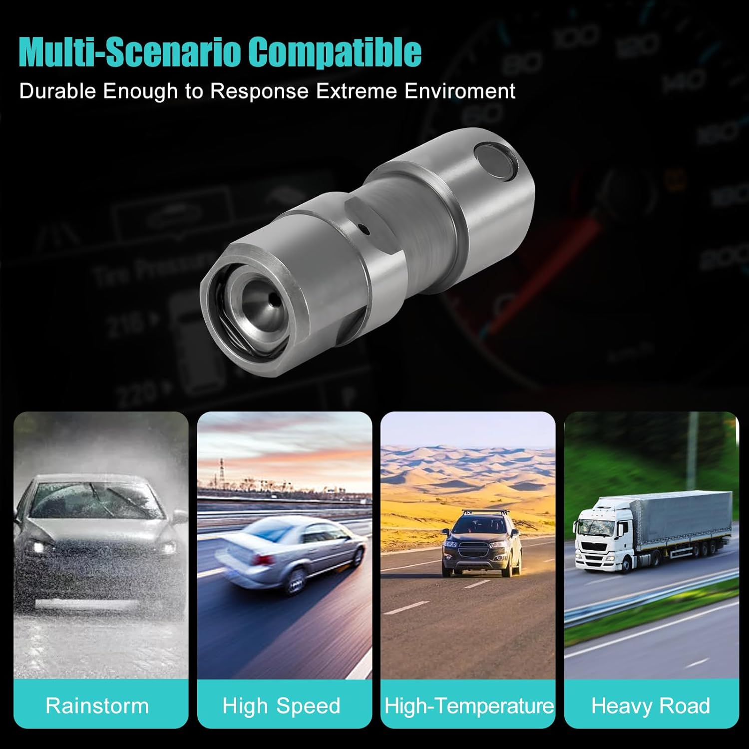 16PCS 8C3Z6C329B 3C3Z6500AA Hydraulic Valve Lifter Kit (6.0L 6.4L V8) For 2003-2007 Ford F-250 F-350 F-450 F-550 Super Duty V8,For 2008-2010 F-250 F-350 F-450 F-550 Super Duty Diesel Engine