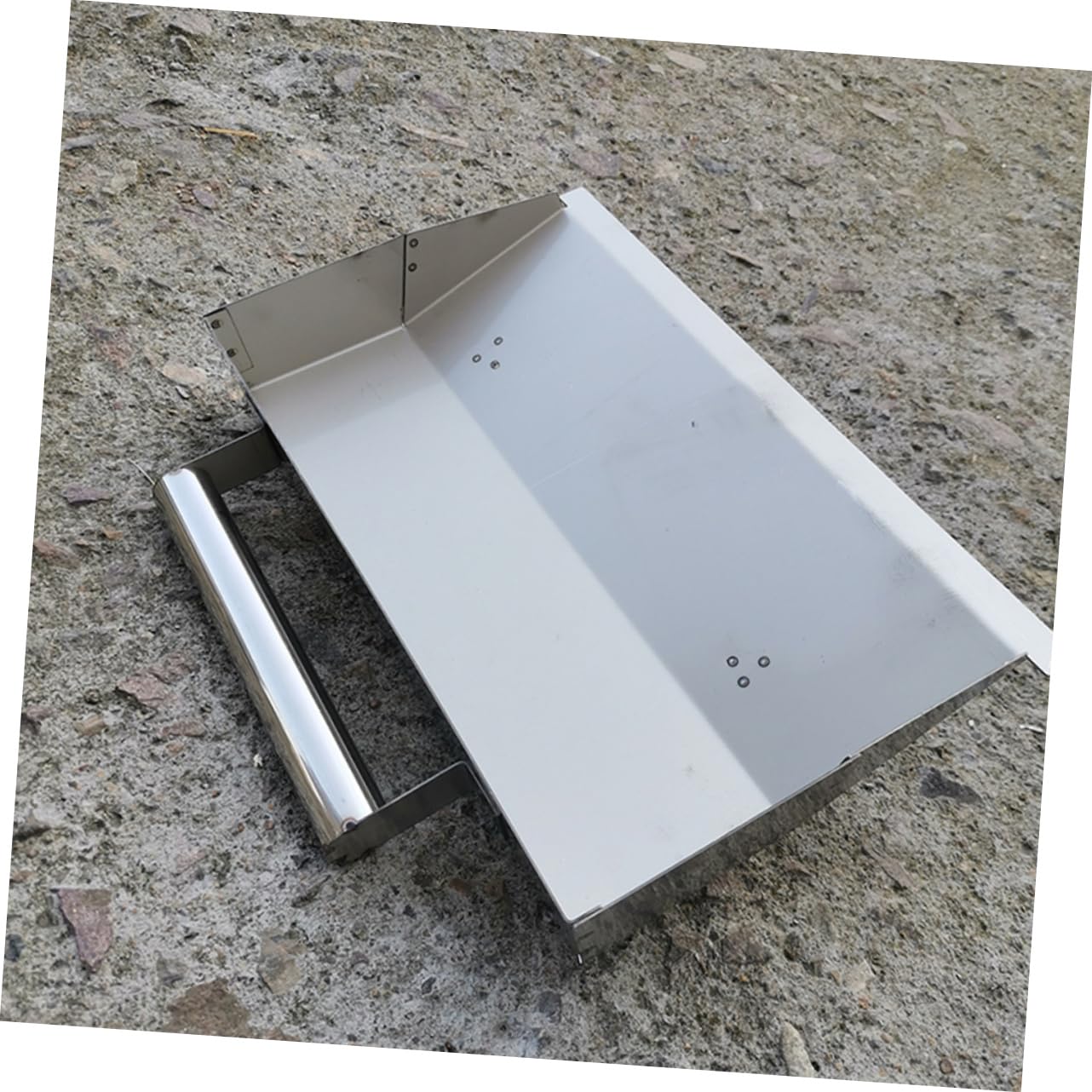 Cazzuola in Acciaio Inox Argento per Finitura Pareti, Rifinitura Muraria | Lama ad Alta Precisione, Facile da Pulire, Leggera, Migliora la Riparazione della Superficie