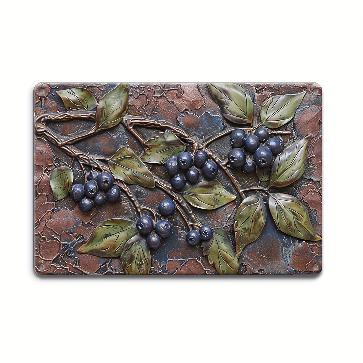Kwqdozf As Pic Blueberry Poster Metal Aluminium Tin Sign Wall Decor 8X12 Inch