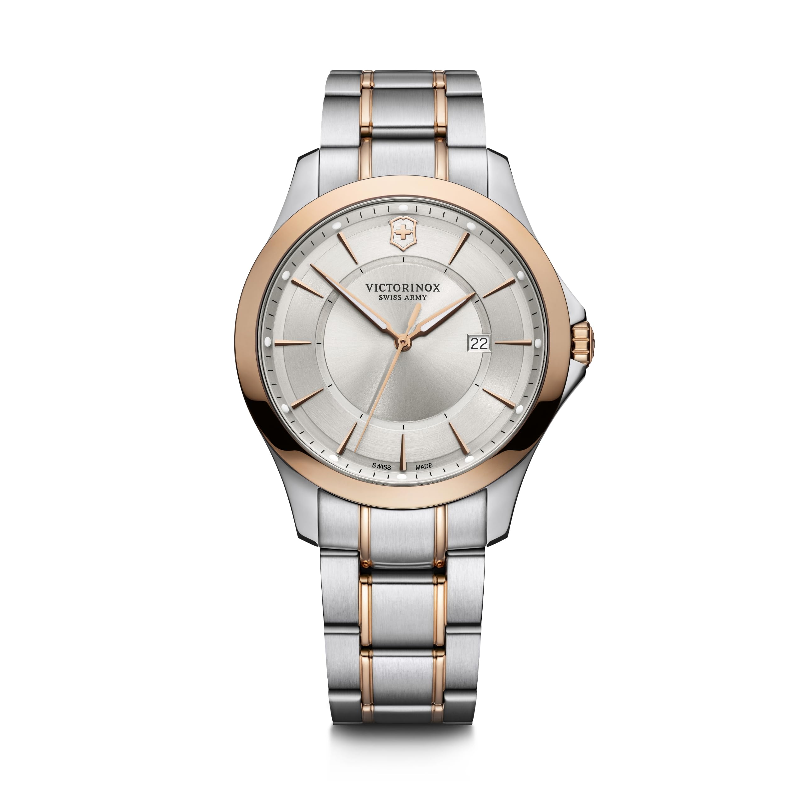Victorinox Alliance - Analog Quartz Watch for Men - Timeless Wristwatch - Silver Dial and Two-Tone Stainless Steel Bracelet (B086H1L4LJ) Amazon Price History, Amazon Price Tracker