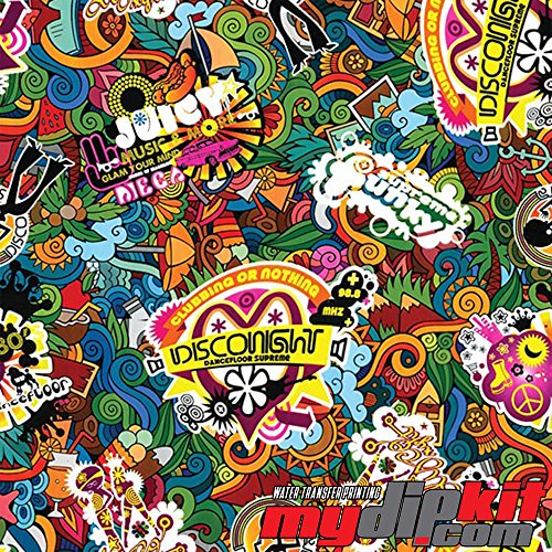 Hydrographic Film - Water Transfer Printing - Hydro Dipping - Disco Bomb - DD-962-A