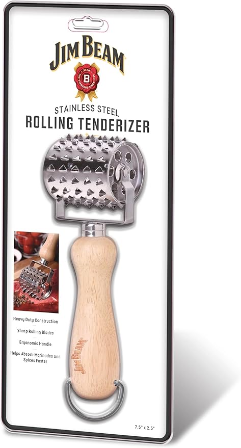 Ablandador de Carne Rodillo Jim Beam Acero Inoxidable Plateado miniatura 6