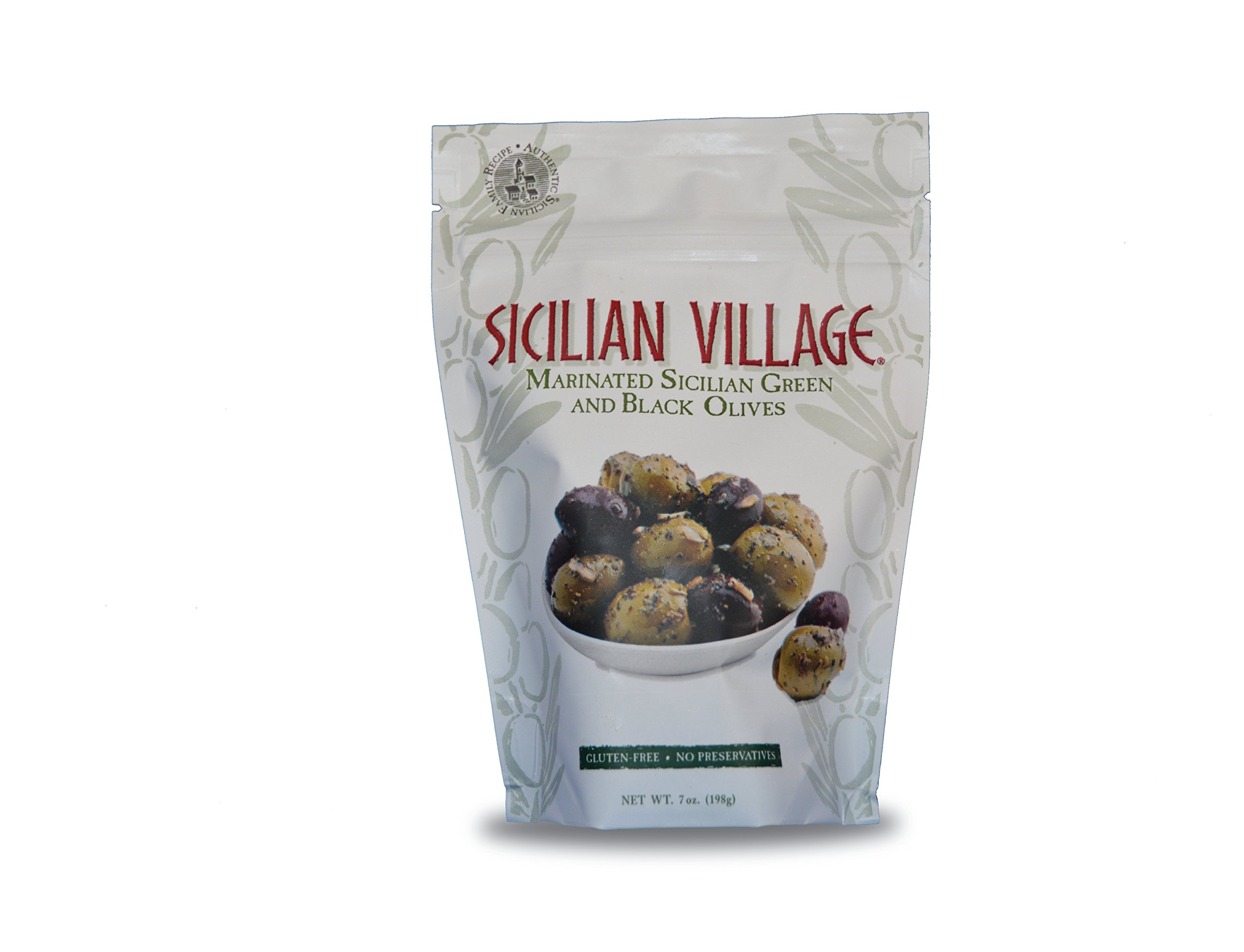 Marinated Green and Black Olives, 7 Ounce