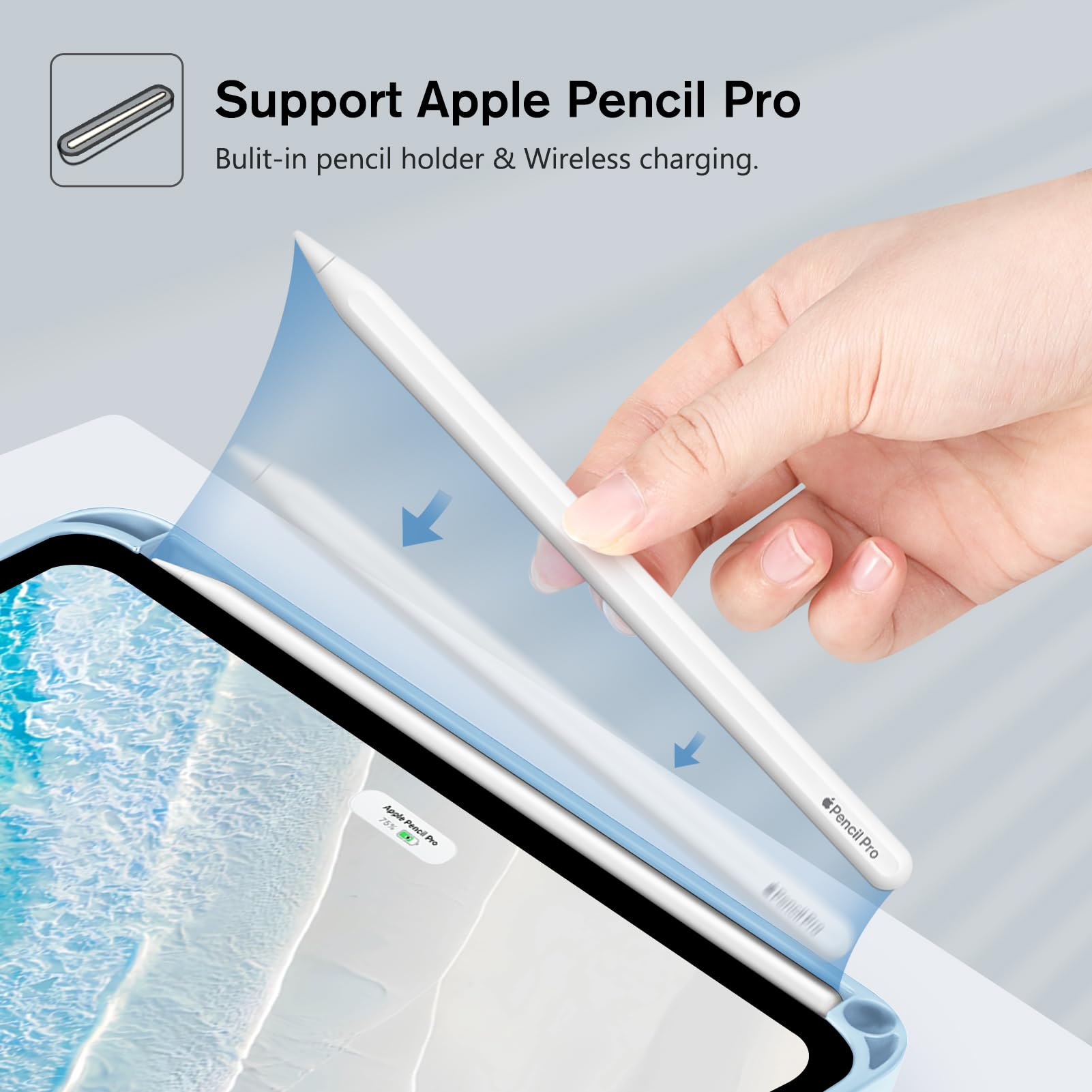 Amazon.co.jp: FINTIE iPad mini 第7世代(A17 Pro) / mini 6 8.3インチ