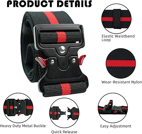 Miniatura 6 de KUNN Bolsa de carpintero, cinturón de herramientas duradero de 10 bolsillos con bucle de martillo y cinturón de herramientas de trabajo, hebilla de