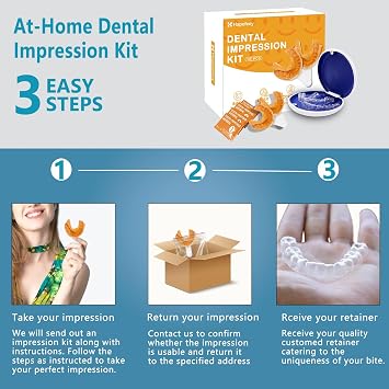 Custom Clear Retainer, Dental Retainers for Teeth, Comfortable and Durable, Easy to Use, Perfect Custom Fit Retainer, Great for Adults and Teens (Upper Only)