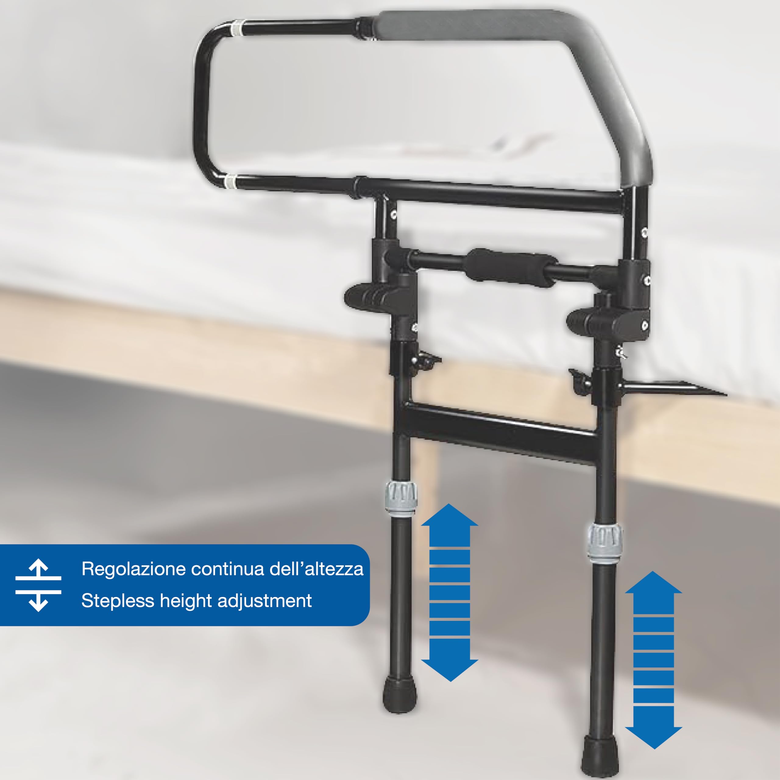 GIMA Sponda Letto Ribaltabile Agganciabile al Letto, 27704