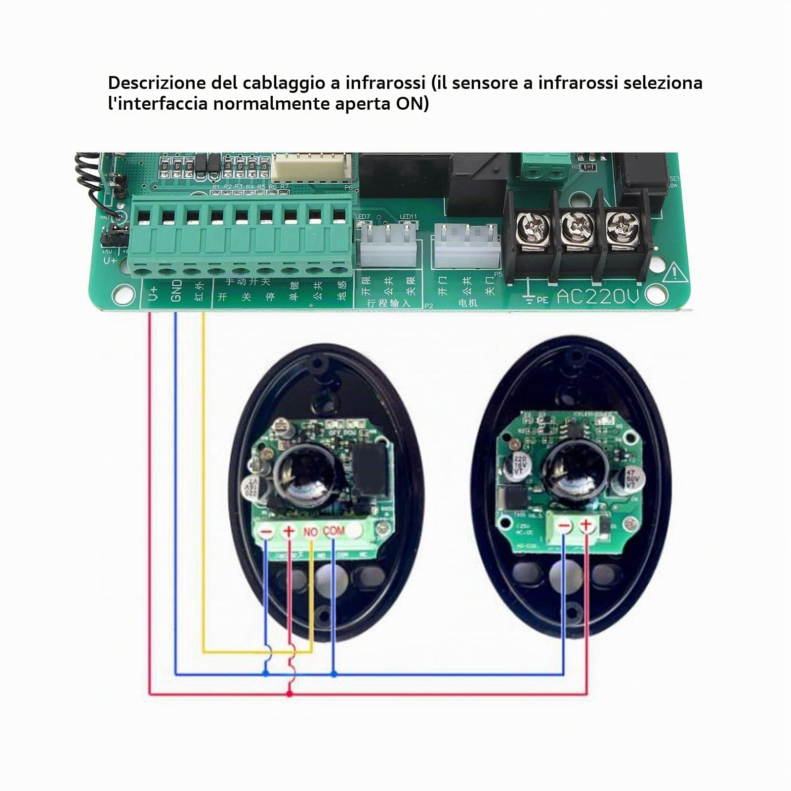 Scheda di Controllo Motore per Apricancello, Scheda di Controllo per Apricancello Scorrevole Anti-interferenza Stabile e Accurata per la Casa (220V)