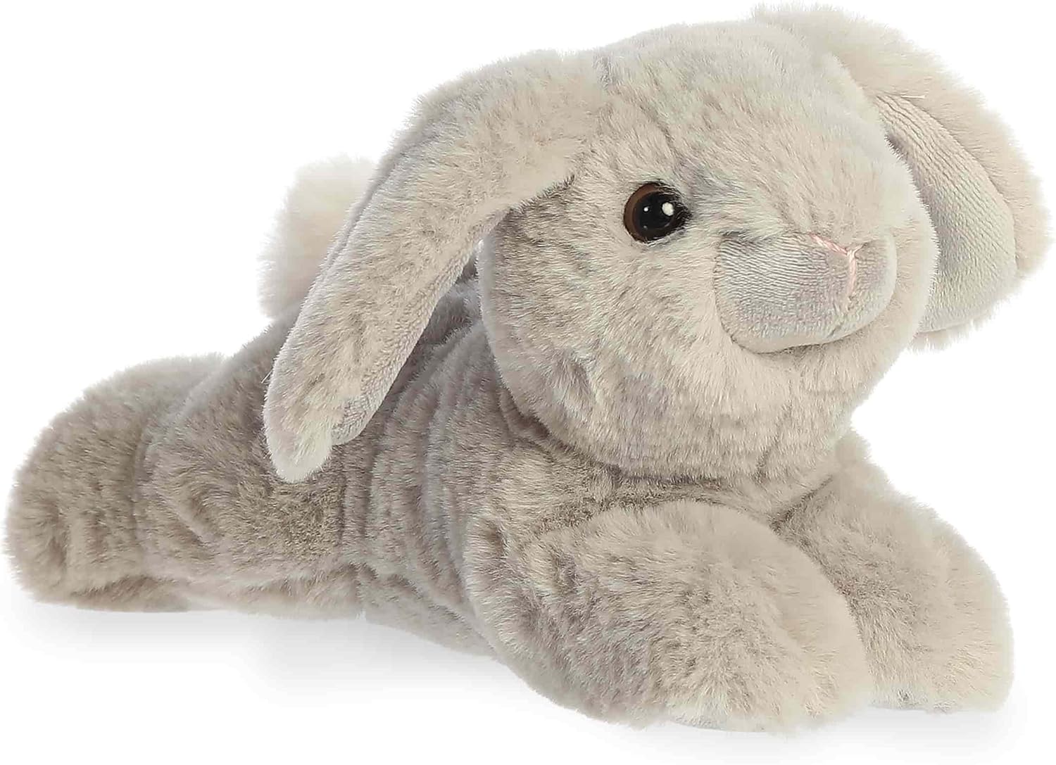 Aurora Adorable Mini Flopsie Dusty Lop Bunny Grey Stuffed Animal - Mini Companions Ready for Playful Adventures - For Kids All Ages, Toddlers, Adults, and Families - 8.5 Inches
