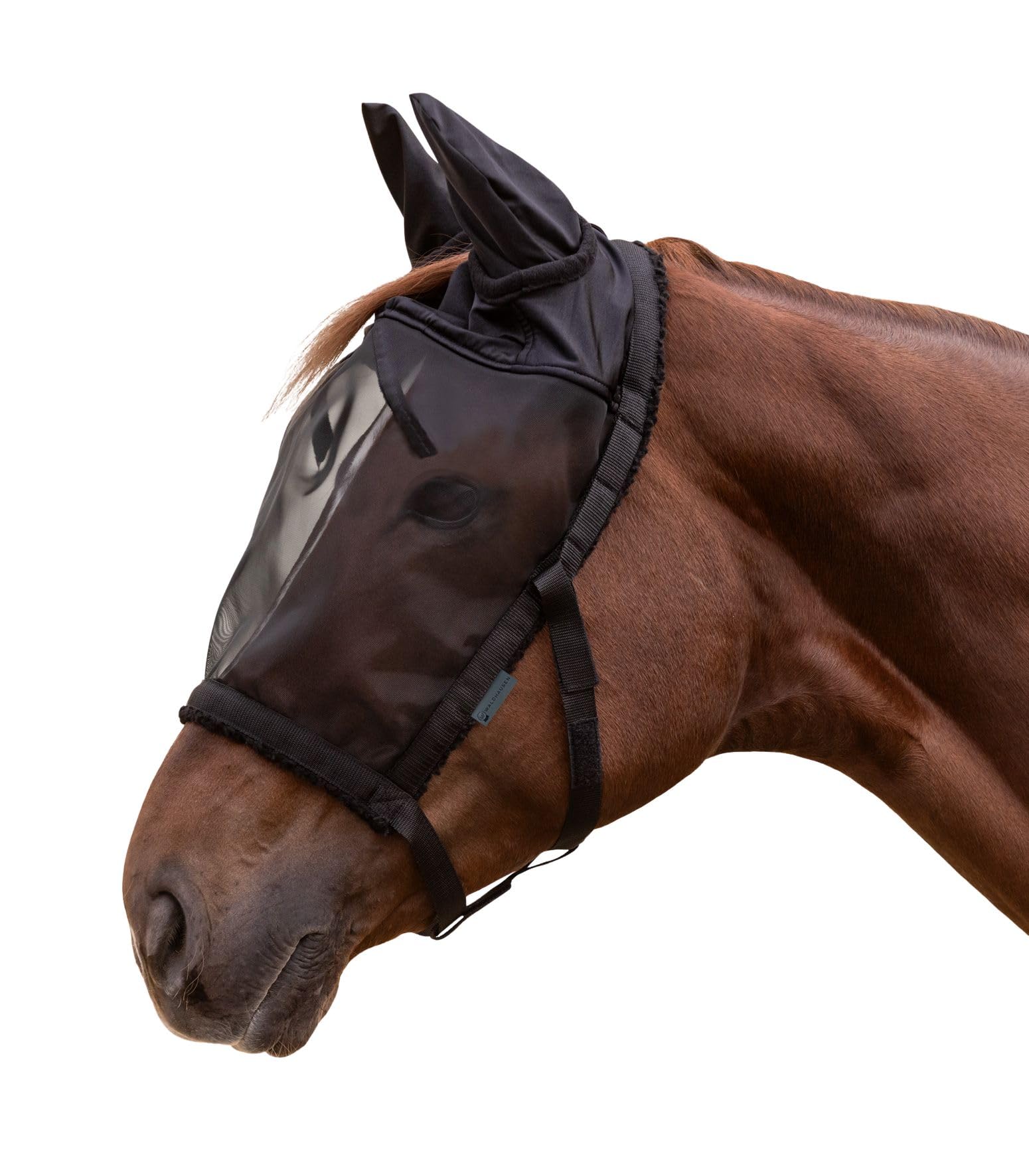 Waldhausen Willow Headcollar with Fly Mask, Black, WB